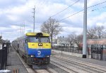 LIRR train # 6036 approaching NHP depot with DE30AC # 401 as power
